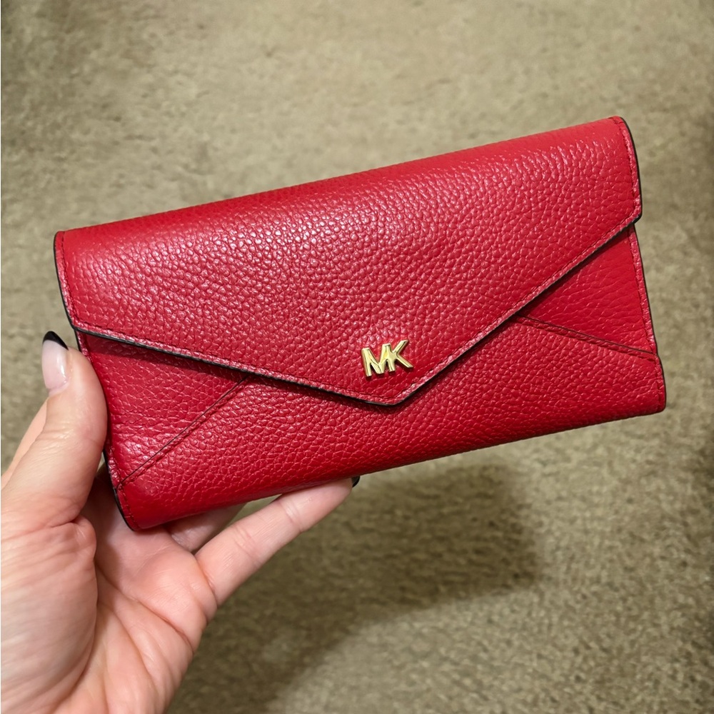 Michael Kors Scarlet Leather Wallet